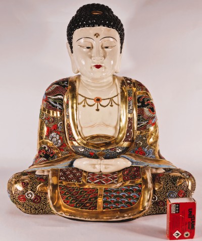Porcelánový Buddha - výjimečná velikost 37 cm