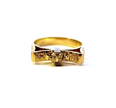 Zlatý prsten s diamantem vel. 51