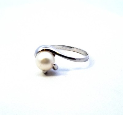 Zlatý prsten s perlou, vel. 55
