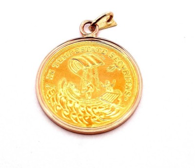 Zlatý přívěs s medailí sv. Jiří
