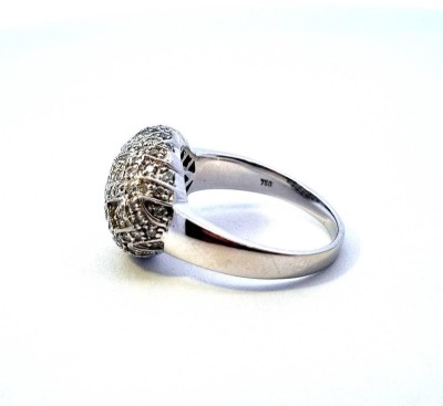 Zlatý prsten s diamanty, vel. 58