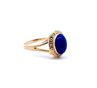 Zlatý prsten s Lapis lazuli