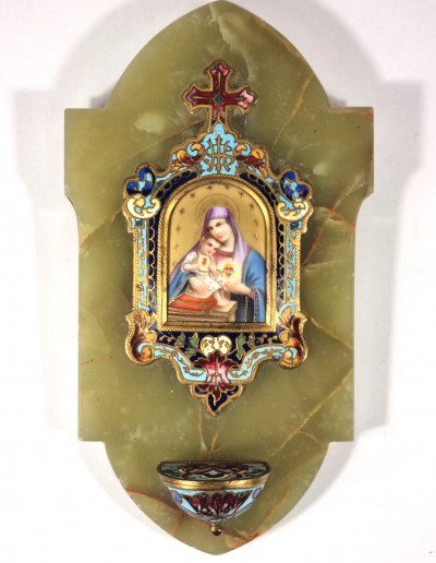 Kropenka s miniaturou Madony s Jezulátkem