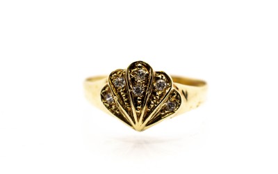Zlatý prsten mušle, vel. 56,5