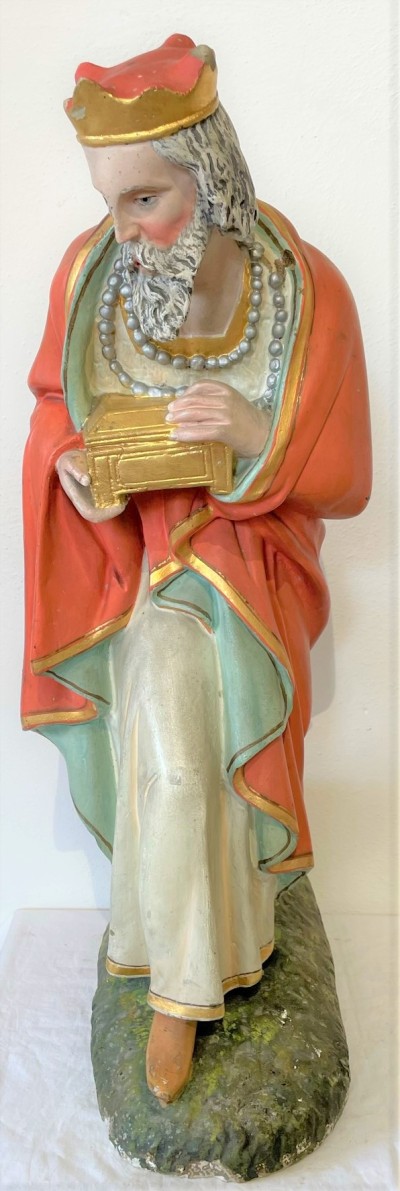 Sádrová socha prvního ze tří králu