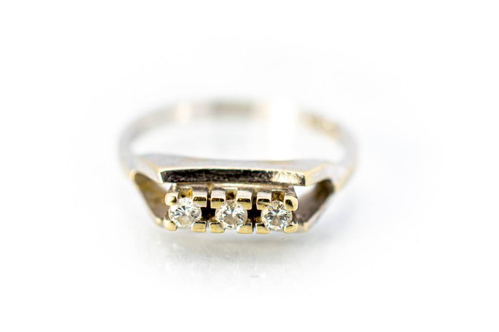 Prsten s diamanty 0,15 ct